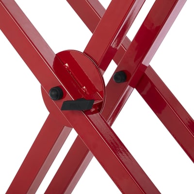 Gator Frameworks Deluxe Two Tier X Frame Keyboard Stand; Bright Red Finish (GFW-KEY-5100XRED) image 4