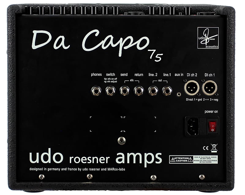 Udo Roesner Da Capo 75 Acoustic Guitar Amplifier | Reverb