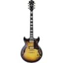 Ibanez AM93QM Artcore Expressionist Electric Guitar, Antique Yellow Sunburst