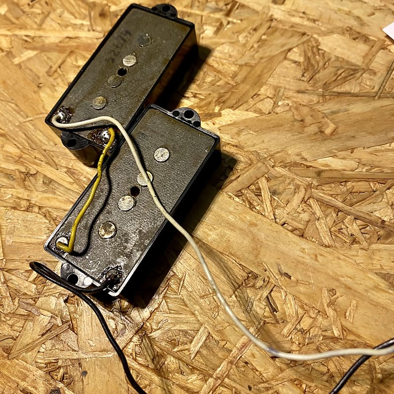 Fender Precision Bass pickup 1979 Black cover Reverb