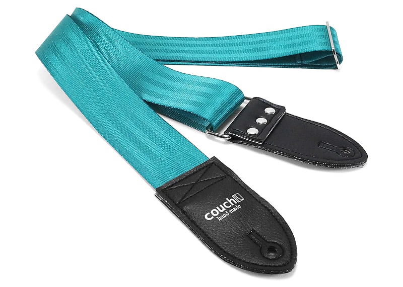 Couch The Recycled Blue-Green Seatbelt Guitar Strap