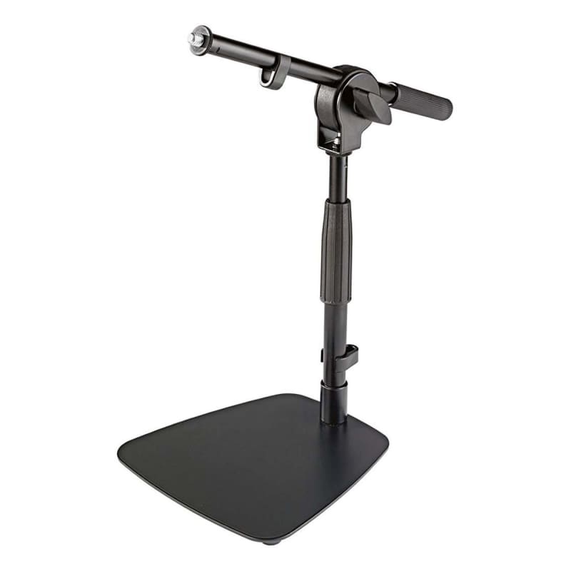 K&M 25900 Telescoping Short Microphone Stand With Telescoping Boom Arm