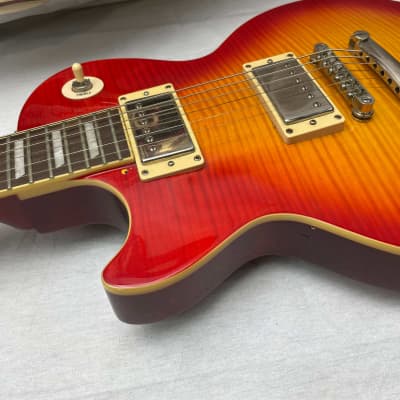 Epiphone Les Paul Standard Pro Plus Top Guitar - LH / Left-Handed / Lefty 2015 - Cherry Sunburst image 6