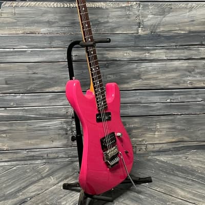 Used Charvel Charvette Electric Guitar with Gig Bag- Pink image 3