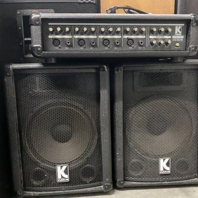 Kustom KPM4060 4-Channel Mixer Amplifier (60W) with Speakers - PA System  Package | Reverb