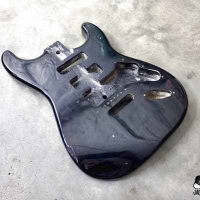 Unknown S-Style Guitar Body #1 (1990s, Black) image 6