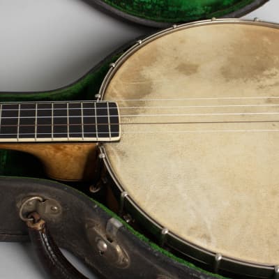 DeWick  5 String Banjo,  c. 1915, original black hard shell case. image 14