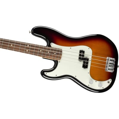 Fender Player Precision Left Handed Electric Bass Guitar, Pau Ferro Fingerboard, 3-Color Sunburst image 10