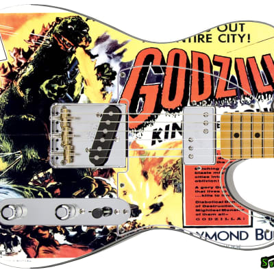 Sticka Steves Guitar Skin Axe Wrap Re-skin Vinyl Decal DIY Godzilla King of Monsters 212 image 2