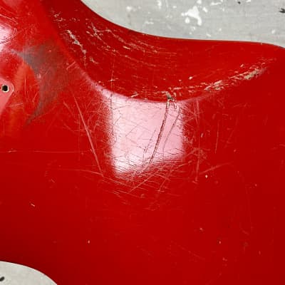 Vintage Vox Consort Guitar Body Red 1960's for Project or Restoration image 15