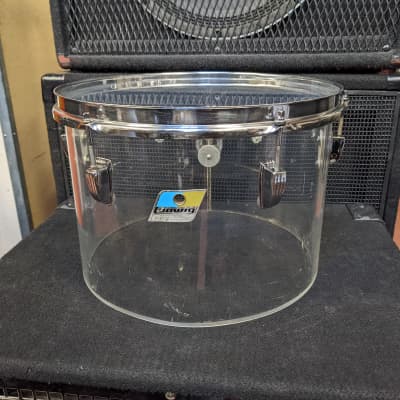 1970s Ludwig Clear Vistalite 9 x 13" Concert Tom - Looks Really Good - Sounds Great! image 1