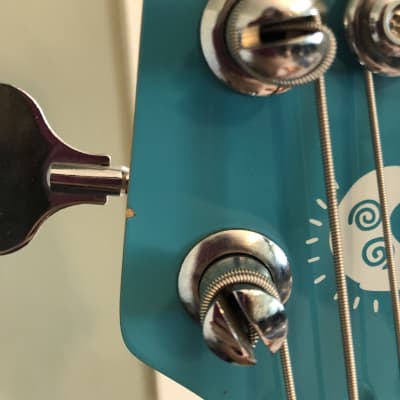 Fleabass Street Bass Blue & White Bass Guitar image 6