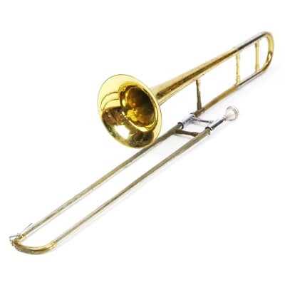 1960s Getzen Super Deluxe Tenor Trombone Brass Chrome Jazz Band Studio Stage Model Instrument Horn Made in USA Original Hard Shell Case (T178) image 9