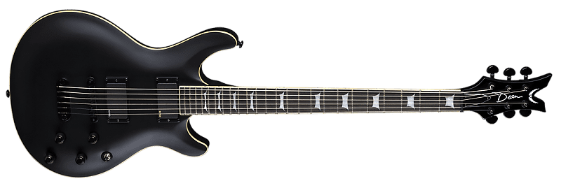 Dean ICON BARI BKS Icon Baritone Solid-Body Electric Guitar, Satin Black image 1