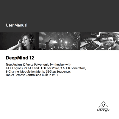 Behringer DeepMind 12 User's Manual