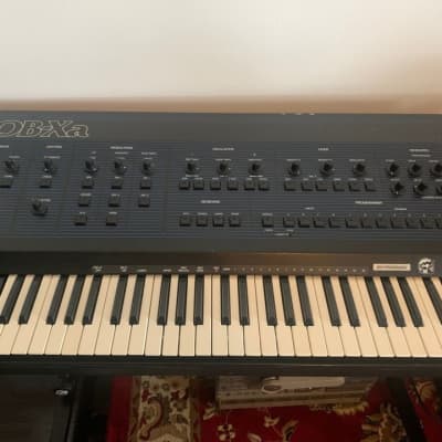 Oberheim OB-Xa 61-Key 8-Voice Synthesizer 1981 - Blue with Wood Sides