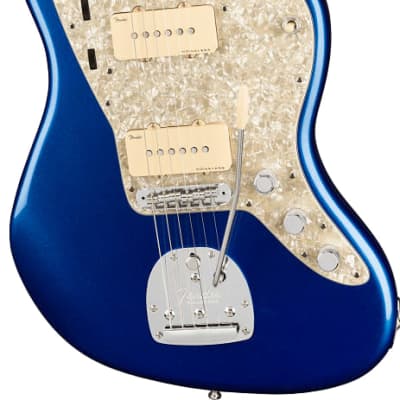Fender American Ultra Jazzmaster Electric Guitar. Maple FB, Cobra Blue image 5