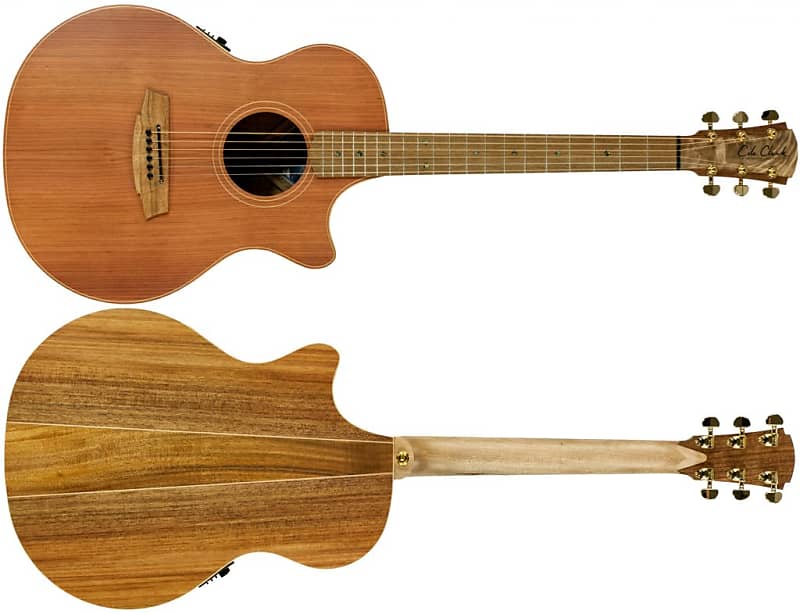 Cole Clark AN2EC Redwood Blackwood Acoustic Guitar image 1