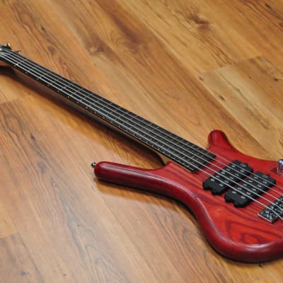 Warwick Rockbass Corvette $$ 5 Burgundy Red image 4