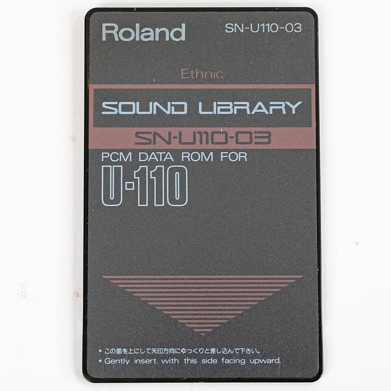 Roland SN-U110-03 Ethnic Flash Memory Sound Library PCM Data Rom