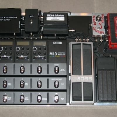 L.A. Sound Design Pedalboard with Line 6 M13 and Boss Volume Pedal Small Pedalboard Mid 2010’s? image 13