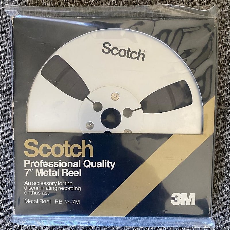Scotch 7 Professional Metal Take Up Reel RB-1/4-7M with recording tape