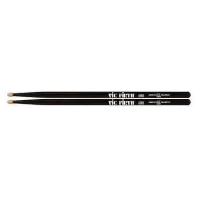 Vic Firth American Classic Hickory Drumsticks 5A (Black) image 1