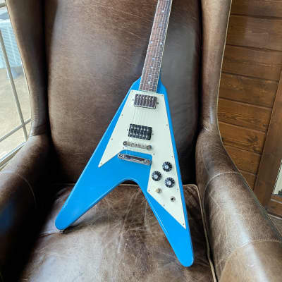 Video! 1981 Gibson Flying V - Bahama Blue image 2
