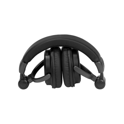 American Audio HP550 Professional Studio Headphones Black with a handy storage bag image 2