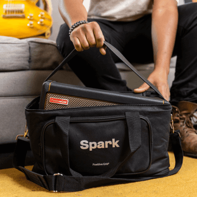 Positive Grid Spark 40-Watt 2x4" Smart Guitar Practice Amp & Traveler Bag image 7