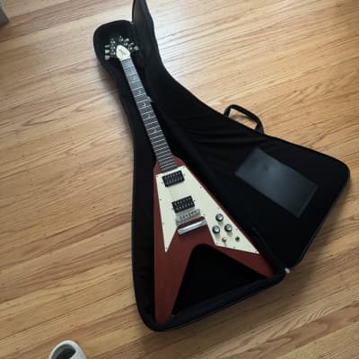 Gibson Flying V 2002 Crescent Moon- Faded Cherry for sale