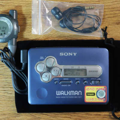 Sony WM-FX877 Walkman Cassette Player Blue with Remote | Reverb