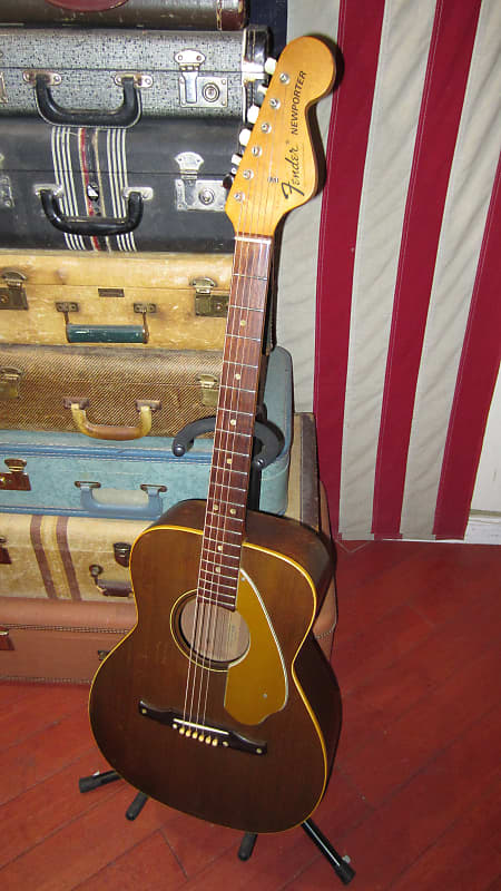 1969 Fender Newporter Small Bodied Acoustic Natural | Reverb