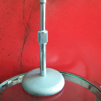 Vintage RARE 1950's American D6T dynamic microphone w Atlas DS-7 stand DISPLAY image 1