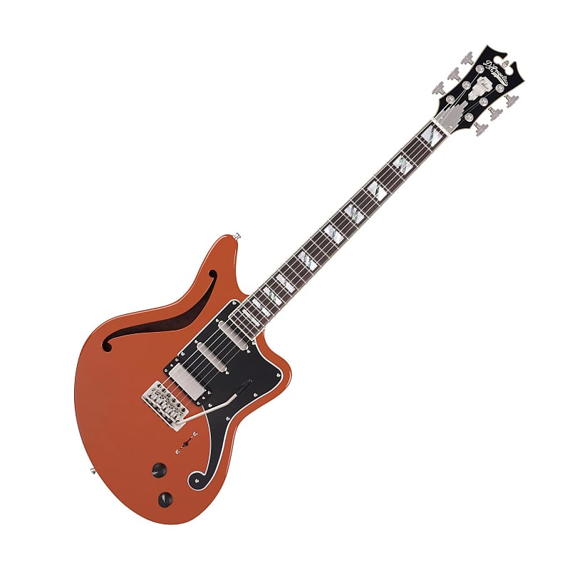 D'Angelico DADBEDSHRUSSNTR Deluxe Bedford Limited Edition Semi-Hollow Body Electric Guitar, Rust image 1