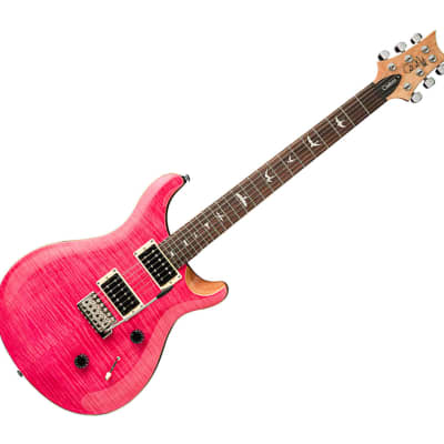 PRS SE Custom 24 Electric Guitar - Bonnie Pink w/ Natural Back image 1