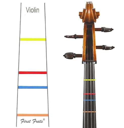 First Frets - 4/4 size Violin Fingerboard Sticker image 1