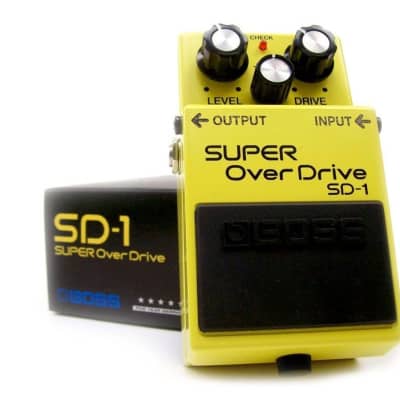 Boss SD-1 Super Overdrive Pedal - JRC 4558DD OpAmp chip | Reverb