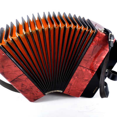 German Made Vintage Top Diatonic Button Accordion Hohner Erica C/F - 8 Bass ~ Squeezebox image 16