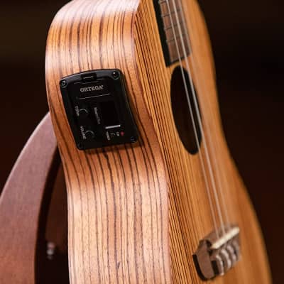 Ortega Guitars, 4-String Timber Series Concert Acoustic-Electric