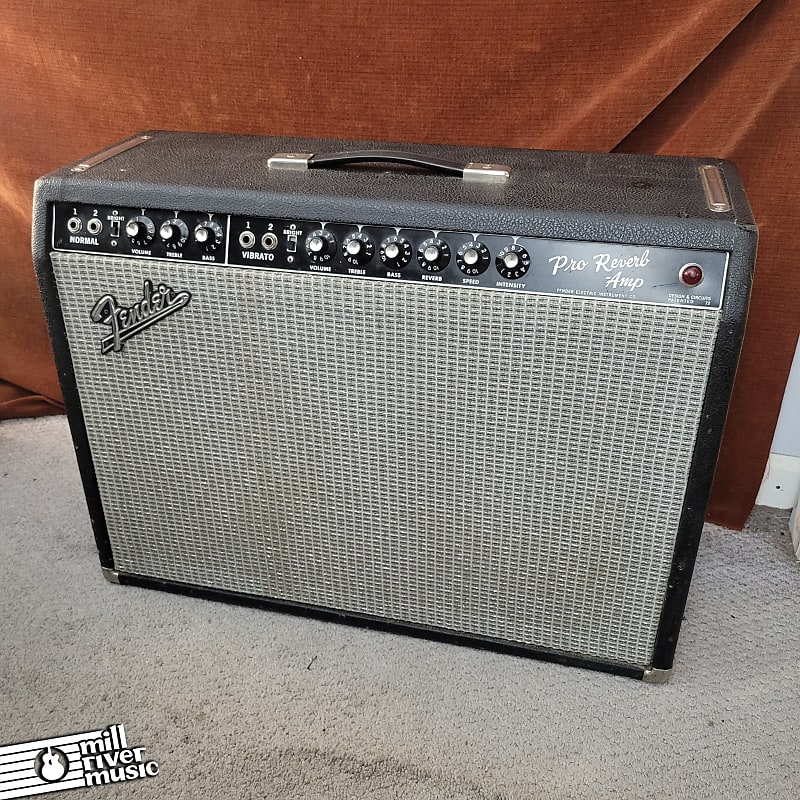 Fender Pro Reverb 2-Channel 40W Amplifier Vintage 1965 Black Panel