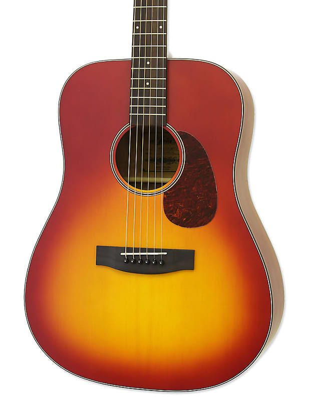 Aria ARIA-111-MTCS Vintage 100 Dreadnought, Cherry Burst, Spruce Top, New, Free Shipping image 1