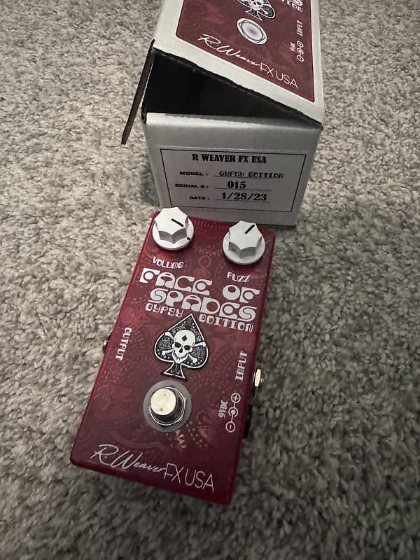 R Weaver Face of Spades Fuzz - Gypsy Edition | Reverb