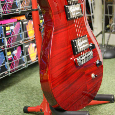 Crafter Convoy CT electric guitar in transparent red - Made in Korea image 1