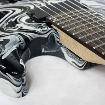 Custom Swirl Painted and Upgraded Jackson JS22-7 With Active EMG's image 10