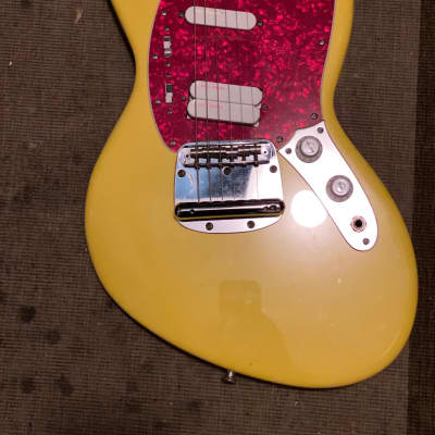 Fender Jag-Stang JagStang Kurt Cobain Graffiti Yellow image 2