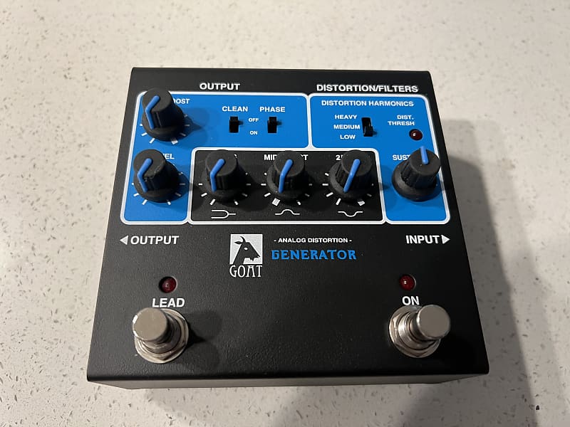 Goat Analog Distortion Generator VERY RARE Rockman Fuzz Overdrive Pedal OOP