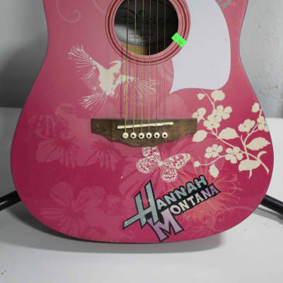 Washburn  Hannah Montana Acoustic Guitar Pink image 2