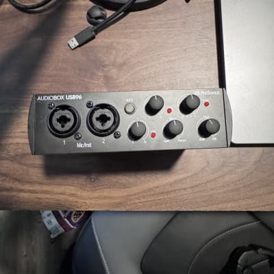 Lightly used PreSonus Audiobox USB 96K 25th Anniversary Audio Interface 2024 Black image 1