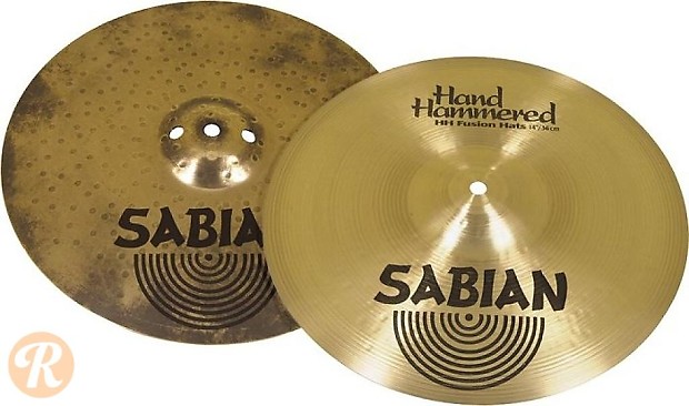 Sabian 14" HH Hand Hammered Fusion Hi-Hat Cymbal (Top) (1992-2015) image 1